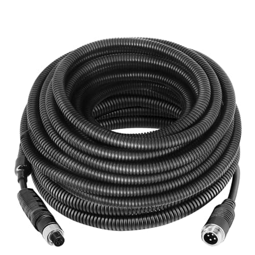 INSEETECH 4 Pin Camera Cable with Corrugation Tube Cover,Aviation Extension