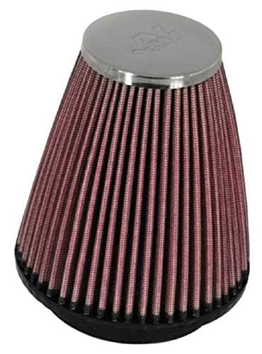 K&N High-Flow Original Lifetime Universal Clamp-On Air Filter: High Performance, Premium, Washable: Flange Diameter: 2.25 In, Filter Height: 4 In, Flange Length: 0.625 In, Shape: Round Tapered,RC-1250