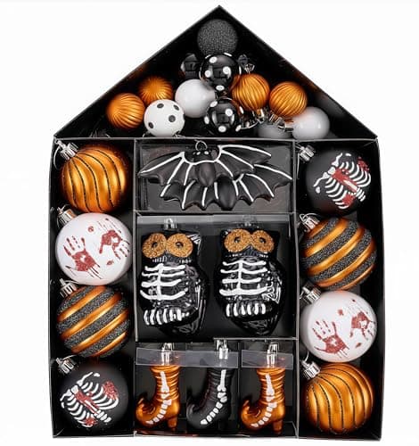 Valery Madelyn 40ct Halloween Ornaments Shatterproof Tree Decoration Indoor