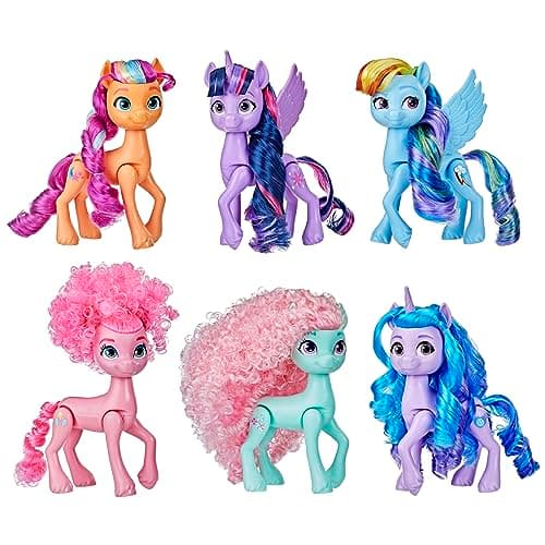 My Little Pony Dolls Rainbow Celebration, 6 Pony Figure Set
