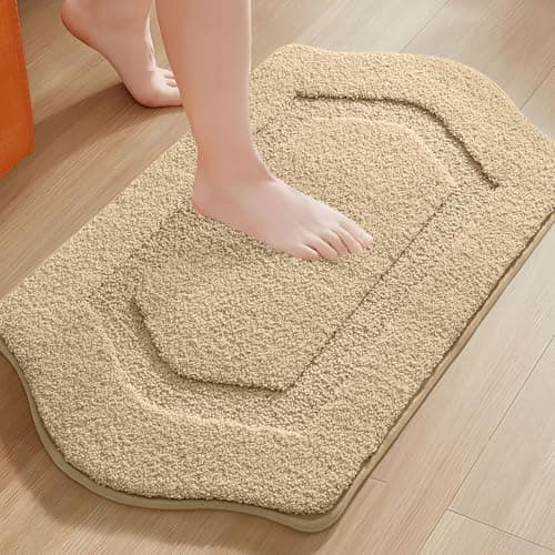 TANVILL Bathroom Rug, Non-Slip Washable Absorbent Bath Mat