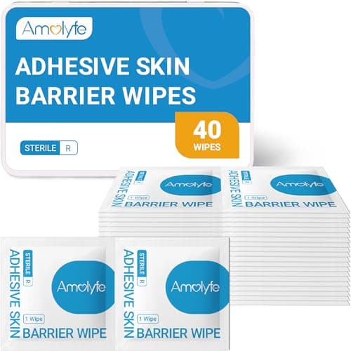 Amolyfe Skin Barrier Wipes - 40-Count Protective Skin Prep Wipes