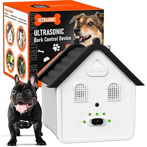 Anti Barking Device for Dogs, Ultrasonic Dog Bark Deterrent Devices Safe for Dogs, Dog Barking Control Devices Up to 50 Ft Range Dog Training & Behavior Aids, Anti Barking Device for Dogs Indoor