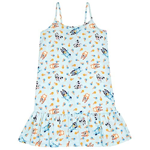 Bluey Bingo Muffin Toddler Girls Matching Family Cami Dress Girls Dress 3T Blue