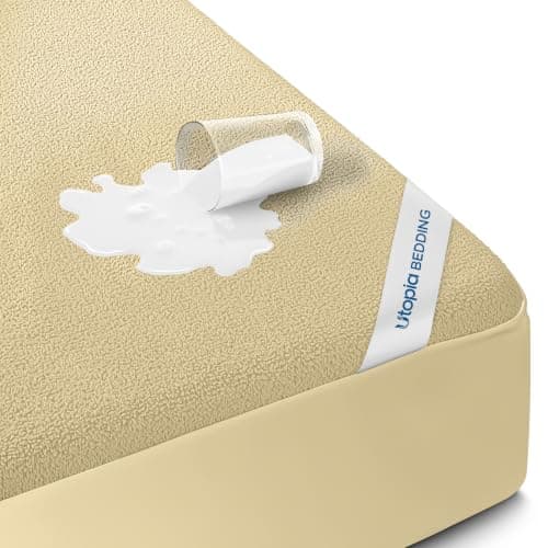 Waterproof Twin Size Mattress Protector fits upto 15" deep Mattresses
