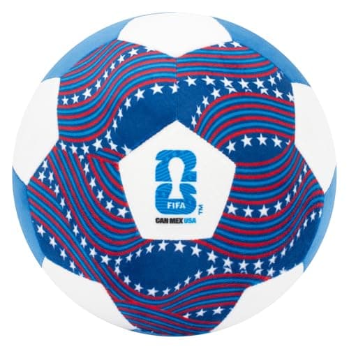 Jazwares FIFA® 2026 USA 9-Inch Plush Soccer Ball - Soft, Collectible World Cup™ Plush Toy - National Team Stars and Stripes Design - Ages 3+