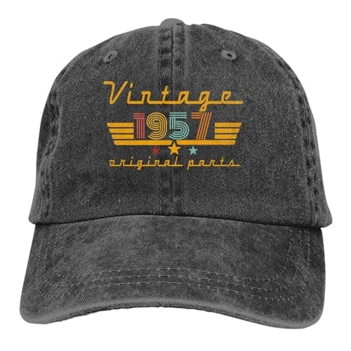 69th Birthday Decorations for Women Men, Vintage 1957 Hat Original Parts