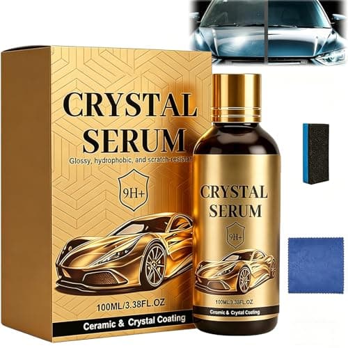 PTZ Crystal Serum 100ml - 9H Graphene Ceramic Coating for Cars - Advanced Car Coating Spray for Shine & Protection - Long Lasting Nano Quick Coat Restore & Paint Sealant - Pro Ptz Crystal Serum