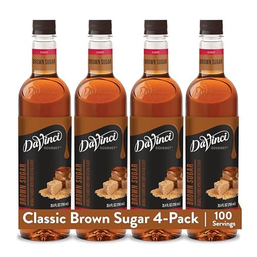 DaVinci Gourmet Brown Sugar Syrup, 25.4 Fluid Ounces (Pack of 4)