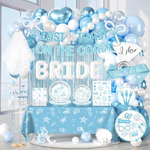 Last Toast on The Coast Bachelorette Decorations, All-in-1 set, 25 Guests