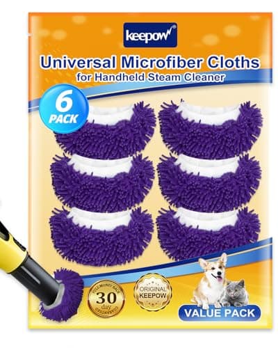 Handheld Steam Cleaner Pads Cloth Steamer Attachments Steam Mop Accessories Compatible with Bissell Steam Shot/Wagner Spraytech/McCulloch/PurSteam Universal Reusable Washable Steam Pad Clothes Cover