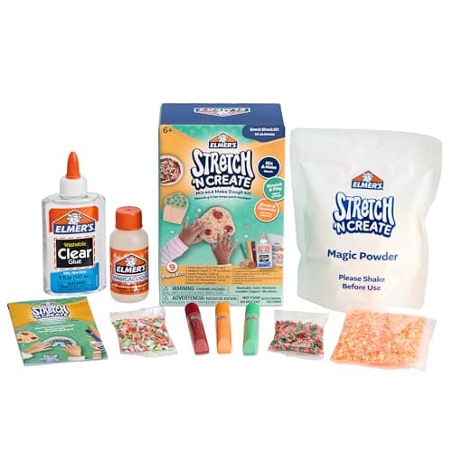 Elmer’s Stretch 'N Create Dough Kit, 3 Ways to Play, Snack Shack Kit, 9 Count - Perfect for Birthday Party Gift, School Classroom Activity, Kids Craft Summer Fun