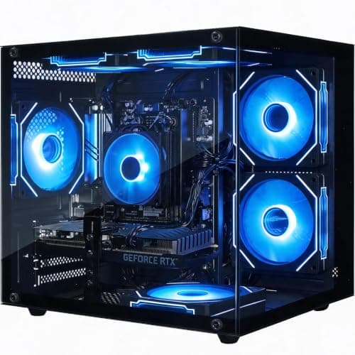 Olialia Gaming PC Prebuilt, RTX 3060 Ti, AMD Ryzen 5 5500, 16GB RAM