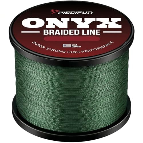 Piscifun Onyx Braided Fishing Line Advanced Superline Braid Lines 150Yd 40lb Green