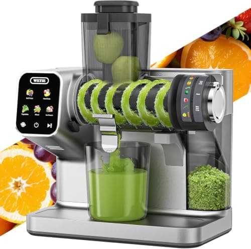 WETIE Cold Press Juicer, 3-in-1 Juicer Machines with 99% High Juice Yield