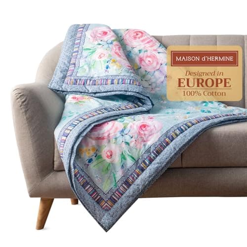 Maison d' Hermine Throw Blanket for Couch Lightweight Soft (50''X60'')