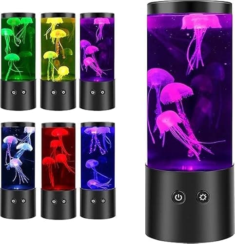 Jellyfish Lamp Jelly Fish Lava Light Lamp Aquarium Sensory Lights