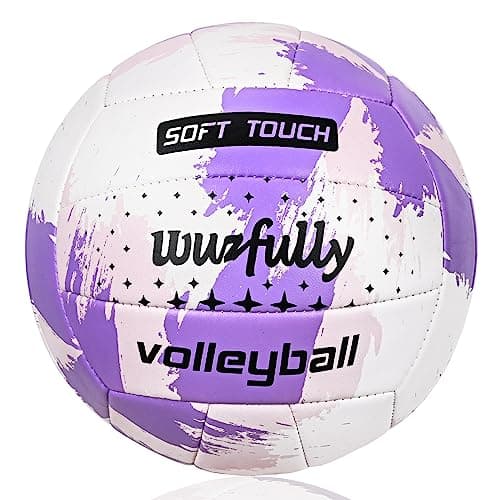 Wuzfully Volleyball Official Size 5,Soft Volleyballs for Backyard Beach Park Play Games Practice Volleyball for Beginner Teenager(Best Gift)