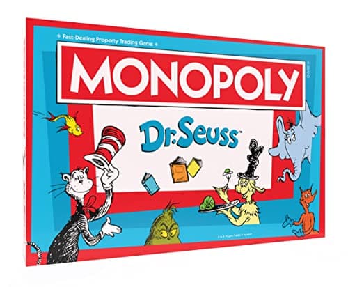Monopoly: Dr. Seuss | Buy, Sell, Trade Books | Collectible Classic Monopoly Game Featuring Custom Game Board & Artwork | Officially-Licensed Game & Merchandise