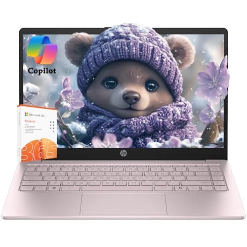HP Ultrabook Laptop with Copilot AI • Microsoft 365 • 16GB RAM • 256GB SSD + 128GB Storage • Intel 4-Core CPU • WiFi 6 • Windows 11 • 2026 Edition