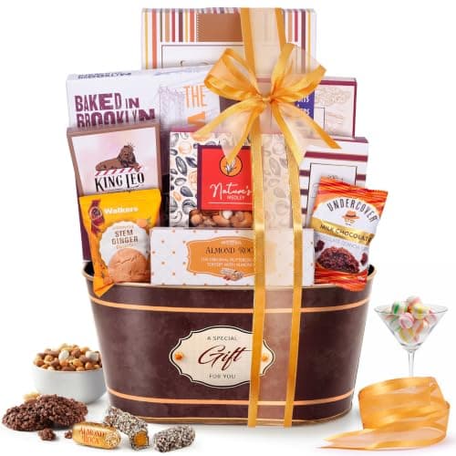 Broadway Basketeers Elegant Gift Basket Care Gift Package, Snacks & Sweets
