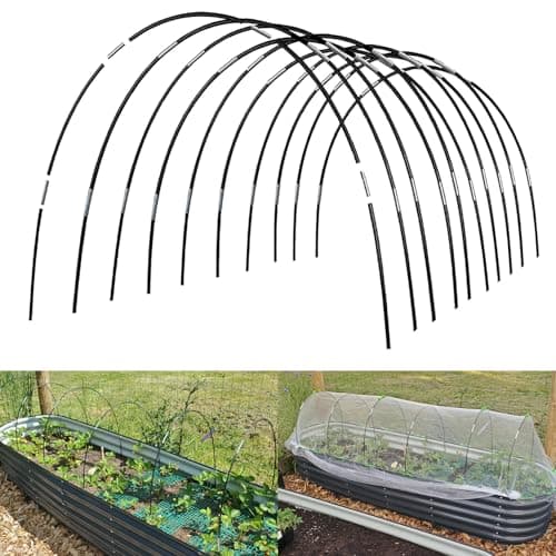 Greenhouse Hoops Grow Tunnel, 10 Sets 7FT Garden Hoops