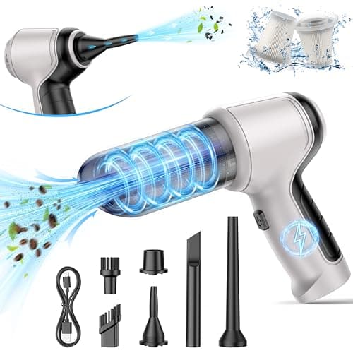 IHE Car Vacuum Cleaner, 15000Pa Handheld Cordless Rechargeable Vacuum, 120W High Power Portable Mini Vacuum for Car, Pet, Home, Office Cleaning, Washable HEPA Filter, Multi-Nozzles