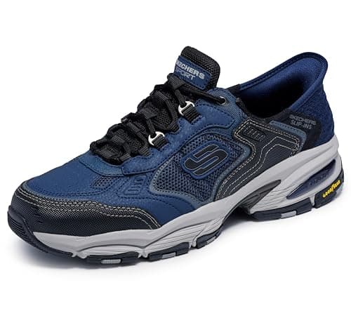 Skechers Men's Vigor 3.0 Drafting Hands Free Slip-in, Navy/Black, 6.5 Wide