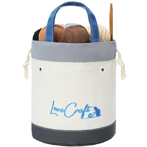 TOGETRUE Yarn Knitting Bag, Yarn Storage Bags for Crocheting On The Go