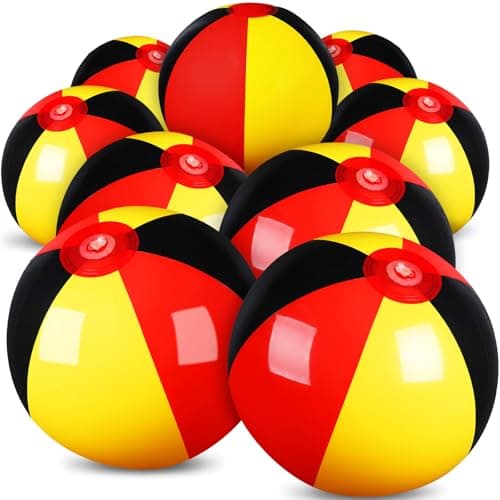 Leyndo 12 Pack Inflatable Beach Balls for Kid Birthday Party Favors,7.87"