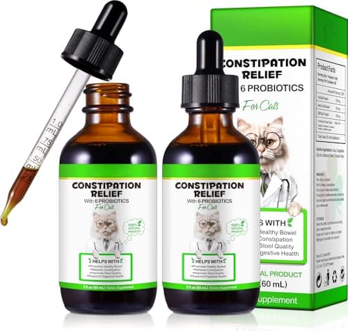 Beyxdu Cat Constipation Relief Cat Laxative Constipation Relief for Cats Stool Softeners Cat Probiotics for Indoor Cats Promotes Digestive Health