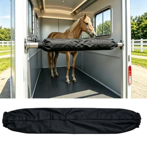 IGNISILVA Flexible Horse Trailer Bar Protective Wrap, Waterproof Wear-Resistant Anti-Scratch Sleeve for Front and Rear Trailer Bars