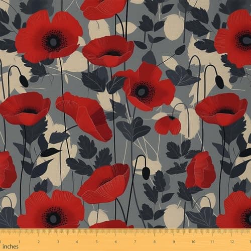 Feelyou Groovy Flower Fabric by The Yard Kids for Boys Girls Teens 3 Yard