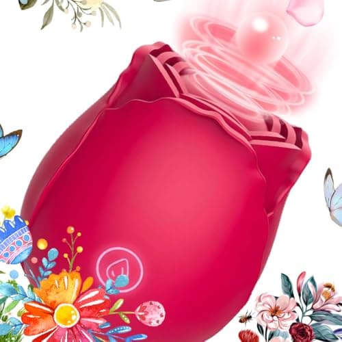 Rose Toy Rose Sex Toys Clit Sucker Sex Adult Toys Vibrator Dildo for Women Clitioral Sucker Vibrates Automatic Electric Machine Games Adult Toys for Couples Red SW-08