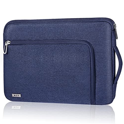 KCY Laptop Sleeve Case 13 14 Inch Compatible with MacBook Air 13, MacBook Pro 13/14, IPad Pro 13, Waterproof Slim Computer Cover Bag with handle, Blue