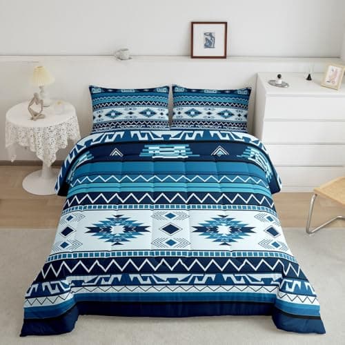 jejeloiu Boho Bedding Set Queen Size Kids for Boys Girls Teens Breathable
