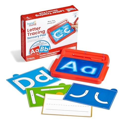 hand2mind Letter Tracing Sensory Pad, Fine Motor Activities, Ages 3+