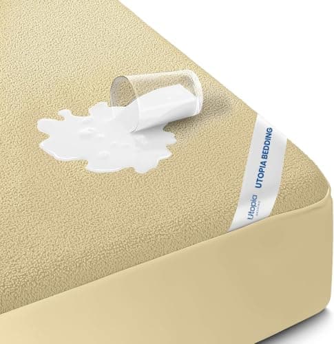 Waterproof Queen Size Mattress Protector fits Upto 17" deep Mattresses