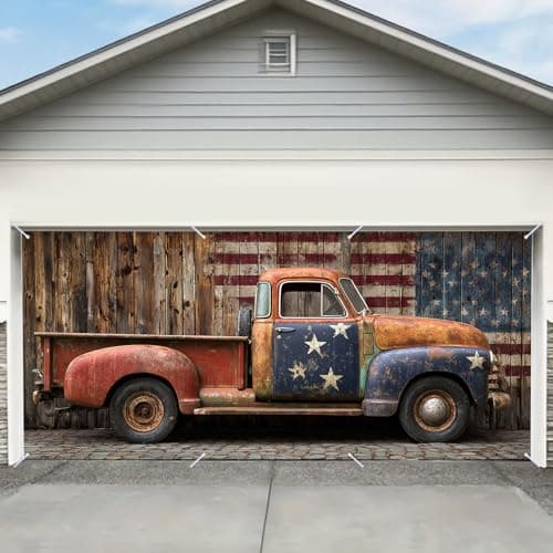 Nuxovilar US Independence Day Door Cover Wrap 35x71 Inches Polyester