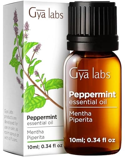 100% Pure Peppermint Essential Oil - 0.34 Fl Oz - Peppermint Oil for Hair, Skin, Diffuser, Aromatherapy & DIY Candle Making Scent