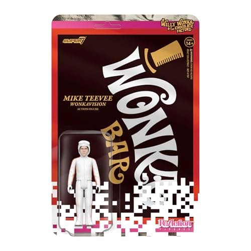 Super7 Willy Wonka and The Chocolate Factory Mike Teevee White Suit - 3.75" Willy Wonka Action Figure Classic Movie Collectibles and Retro Toys