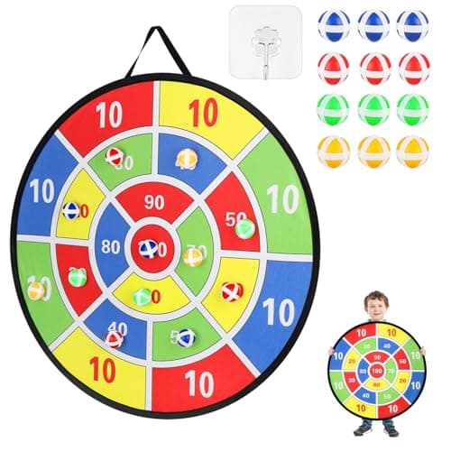 Accmor 29" Large Dart Board for Kids, Kids Dart Board with Sticky Balls, Boys Toys, Backyard Indoor Outdoor Fun Party Play Game Toys Gifts for Boys Girls