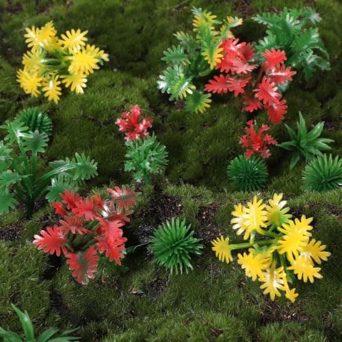 100Pcs Miniature Plants, Miniatures for Crafts Mini Model Trees Set