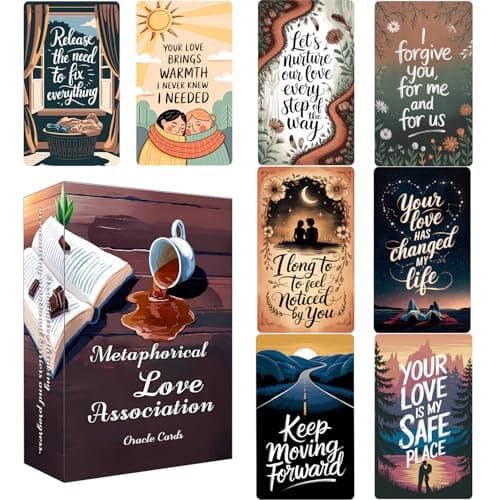 Metaphorical Love Association Oracle Cards: Love Oracle Cards, Oracle Cards for Beginners, Dive into a World of Metaphor and Association, Inspire Creative Thinking, Enhance Insight, Guide, Awaken