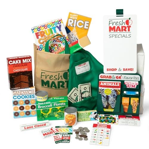 Melissa & Doug Fresh Mart Grocery Store Companion Pretend Play Food Set