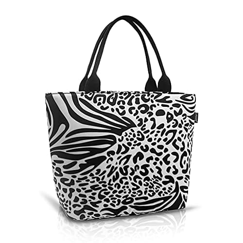 Gloppie Lunch Bag Women Lunch Tote for Women Insulated Leakproof Cooler Bag for Work Loncheras Para Mujer Leopard Print