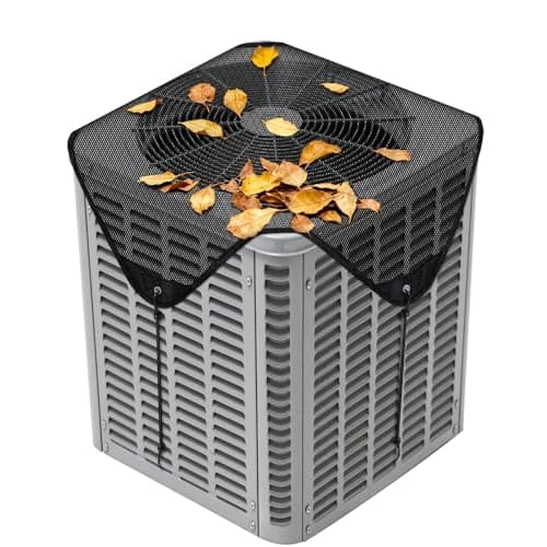 36 x 36 Inch Central Air Conditioner Cover for Outside Units, Universal Fit Outdoor AC Unit Top Cover, Breathable Mesh Condenser Covers for Leaves and Debris