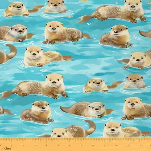 Feelyou Otter Fabric by The Yard Soft 2 Yards