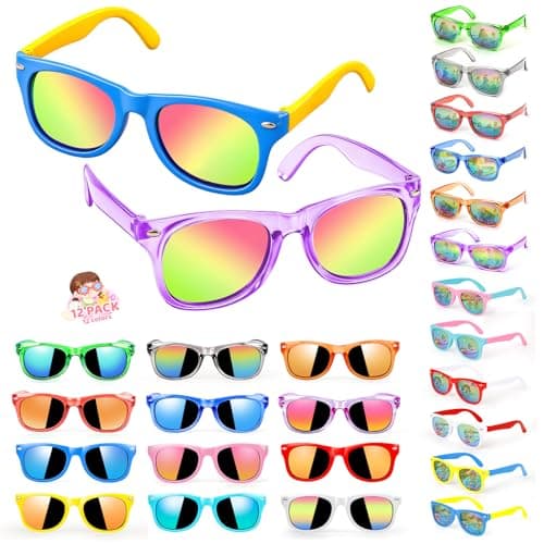 Lifree Kids Sunglasses Bulk Party Favors - Boys Girls Sunglasses for Kids Age 3-8 UV400 Protection, Classroom, Goody Bag Stuffers, Birthday,Summer Pool Party Supplies, Beach