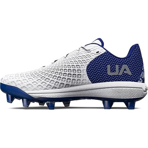 Under Armour Women's Glyde 2.0 MT TPU, (104) White/Royal/Metallic Silver, 11.5, US
